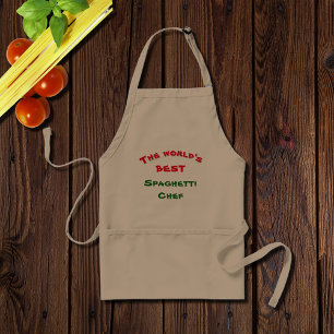 De beste spaghetti chef ter wereld - grappig citaa standaard schort