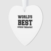 DE BESTE SPEECH THERAPIST VAN DE WERELD ORNAMENT (voorkant)