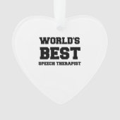 DE BESTE SPEECH THERAPIST VAN DE WERELD ORNAMENT (voorkant)