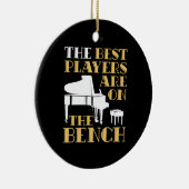De beste spelers zijn op de bank piano keramisch ornament (Rechts)