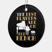 De beste spelers zijn op de bank piano keramisch ornament (Links)