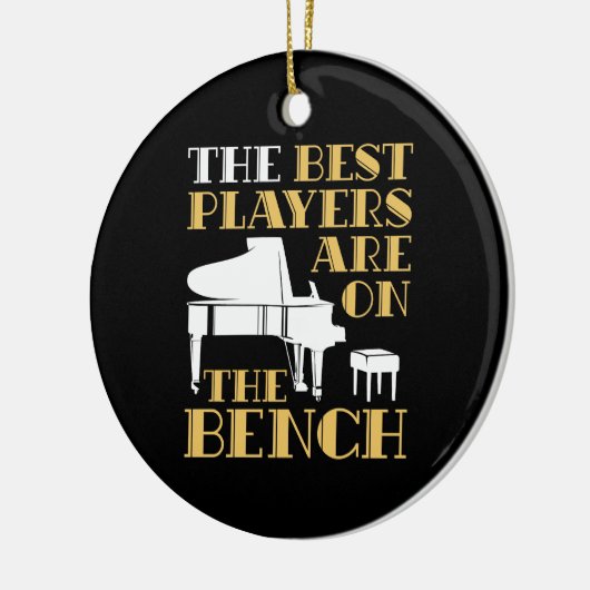 De beste spelers zijn op de bank piano keramisch ornament (Links)