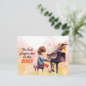 De beste spelers zitten Schattige op de bank Briefkaart (Staand voorkant)
