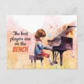 De beste spelers zitten Schattige op de bank Briefkaart (Voorkant)