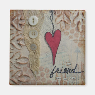 "De Beste Spiegel" Kunstmagneet van Nancy Lefko Magneet