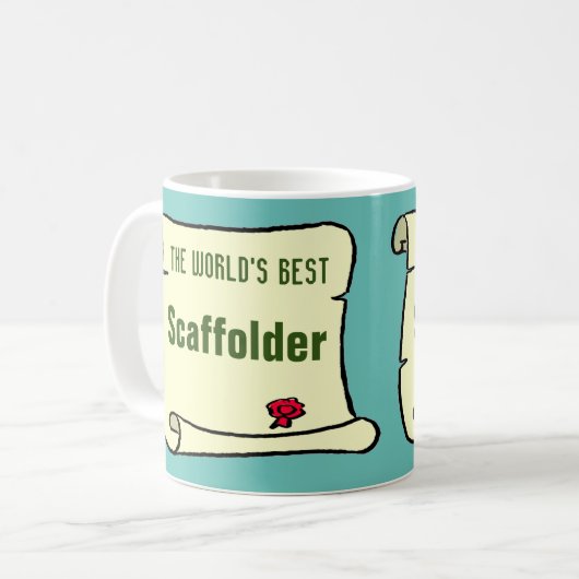 De Beste Steigerbouwer Ter Wereld. Koffiemok (Voorkant links)