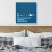 De beste stepfather ter wereld, Stepdad Definition Canvas Afdruk (Insitu (Slaapkamer))