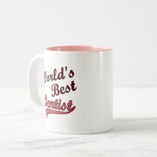 De beste sterkste ter wereld tweekleurige koffiemok (Voorkant links)