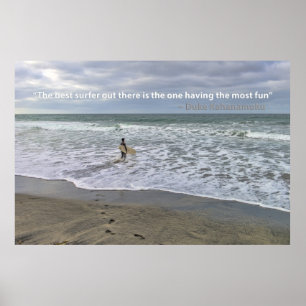 De beste surfer daar poster