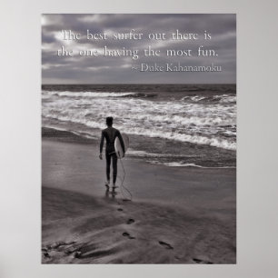 De beste surfer daar poster