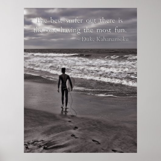De beste surfer daar poster (Voorkant)