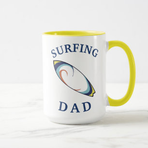 De beste 'SURFING DAD' ooit! Vaderdag Mok