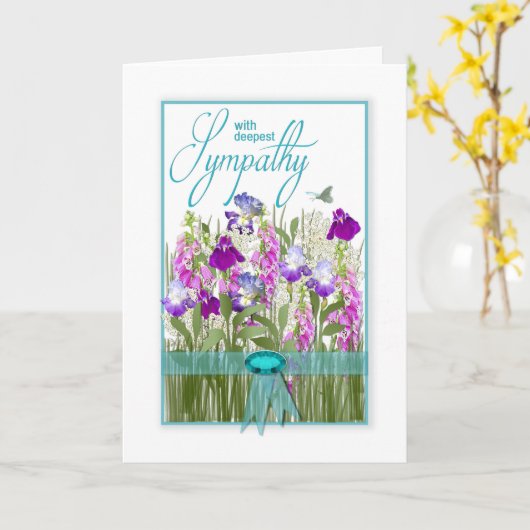 De beste sympathie voor mooie bloemen uit de tuine kaart (Gele Bloem)