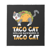 De beste Taco Cat Spelling Backted is Taco Cat Notitieblok (Voorkant)