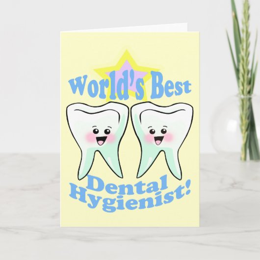 De Beste TandHygiënist van werelden Kaart (Voorkant)