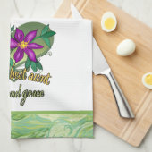 De beste tante Beauty en Grace ter wereld Theedoek (Quarter Fold)