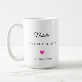 De Beste Tante Ooit Gepersonaliseerde Naam en Datu Koffiemok