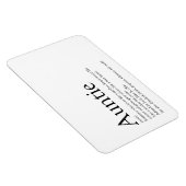 De beste tante ter wereld, tante, Tia Definition Magneet (Rechterzijde)