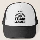 De beste teamleider ter wereld trucker pet (Voorkant)