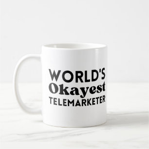 De beste telemarketer ter wereld koffiemok