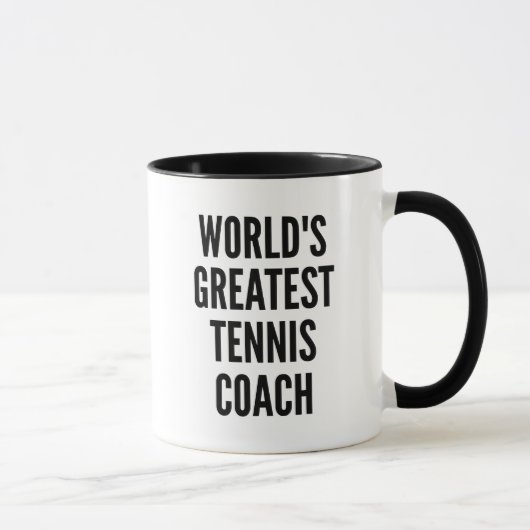 De beste tenniscoach ter wereld mok (Rechts)
