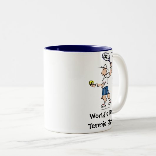 De beste tennisspeler ter wereld | Coffee mok (Voorkant rechts)