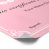 De beste ter wereld poster (Hoek)