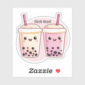 De beste theesoorten Boba Tea Kawaii Sticker (Vel)