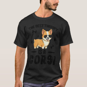 De Beste Therapie Is Een Corgi Hond Liefhebber Eig T-shirt