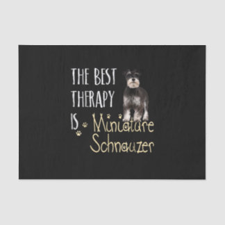 De beste therapie is Miniatura Schnauzer Tissuepapier