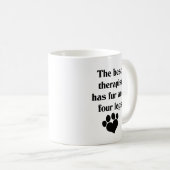 De beste Therapist heeft vier benen Mok (Voorkant rechts)