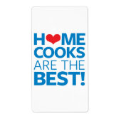 De beste thuisbankjes etiket (Voorkant)