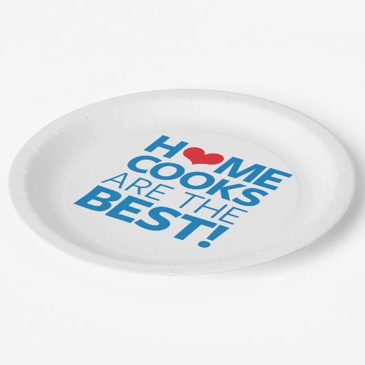 De beste thuisbankjes papieren bordje (Gekanteld)