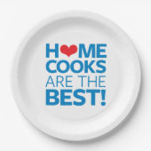 De beste thuisbankjes papieren bordje (Voorkant)