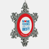 De beste thuisbankjes tin sneeuwvlok ornament (Links)