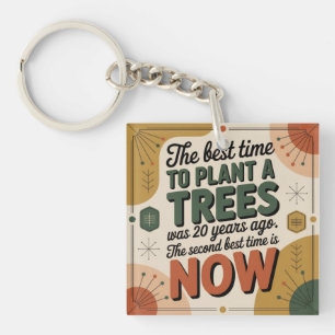 De Beste Tijd Om Een Boom Te Planten Was 20 Jaar G Sleutelhanger