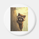 De beste tijd om Peek-a-Boo Raccoon te zien Magneet (Voorkant)