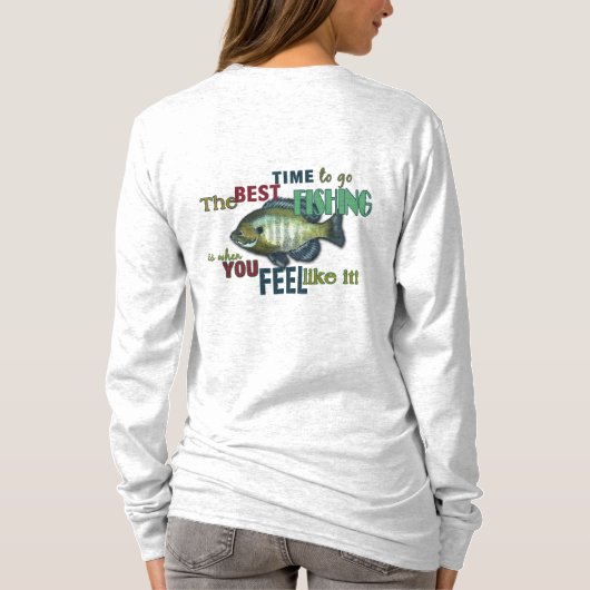 De beste tijd om te gaan Vist T-shirt (Achterkant)