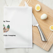 De beste tijd van de Familie is samen terwijl het  Theedoek (Quarter Fold)