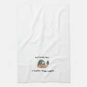 De beste tijd van de Familie is samen terwijl het  Theedoek (Verticaal)