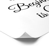 De beste tijd voor Nieuw Begin is nu Motivatie Poster (Hoek)