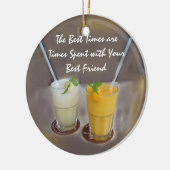 De beste tijden zijn tijden met je beste vriend keramisch ornament (Links)