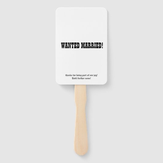 De beste tijdlijn en trouwprogramma's voor kranten handwaaier (Achterkant)