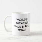 De beste track & field coach ter wereld koffiemok (Links)