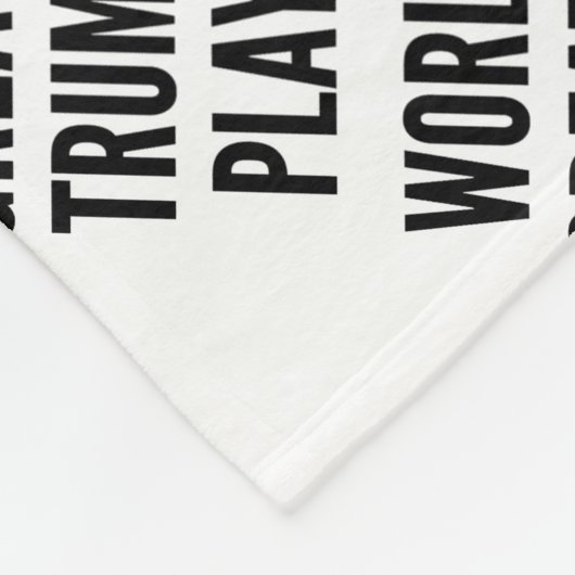 De beste trompettist ter wereld fleece deken (Hoek)