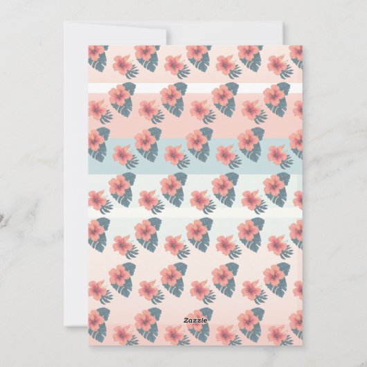 De beste Tropische Bloemen Moederdag Feestdagenkaart (Achterkant)