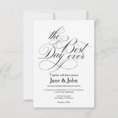 De beste trouwdag ooit uitnodiging (Voorkant)