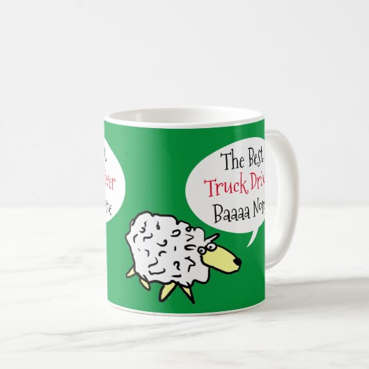 De beste Truck Driver Coffee Mok (Voorkant rechts)