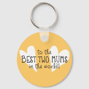 De beste twee Mums ter wereld Sleutelhanger