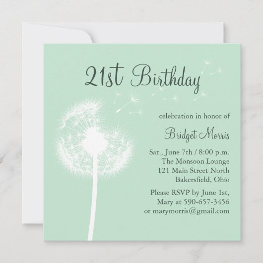 De beste Uitnodiging van de Vergroting van de 21st (Voorkant)